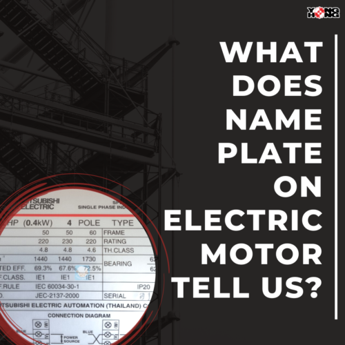 What does name plate on electric motor tell us